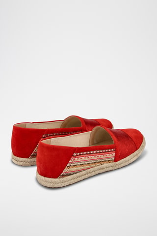 Espadrilles Modesty - Rouge et fuchsia