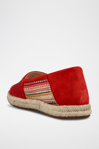 Espadrilles Modesty - Rouge et fuchsia