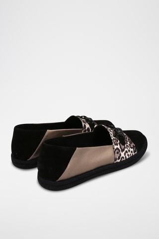 Espadrilles en nubuck Modesty - Taupe et noir