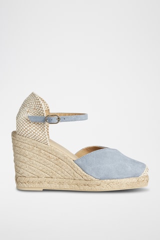 Espadrilles compensées en nubuck Gelsa - Ciel