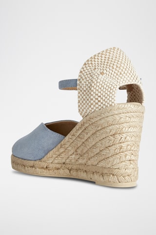 Espadrilles compensées en nubuck Gelsa - Ciel