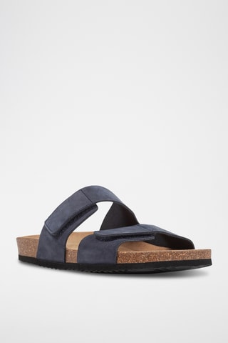 Sandales en nubuck Ghita - Bleu marine