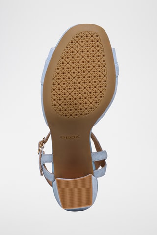 Sandales à talons en cuir de chèvre nubuck Eraklia - Ciel