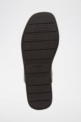 Sandales compensées en cuir de mouton nappa Rosita B - Noir