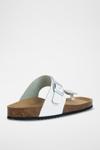 Sandales en cuir nappa Brionia - Blanc
