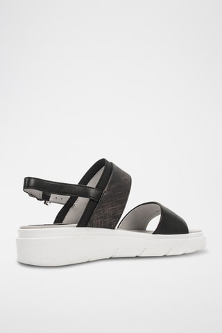 Sandales en cuir Tamas - Noir