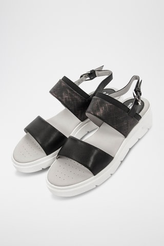 Sandales en cuir Tamas - Noir