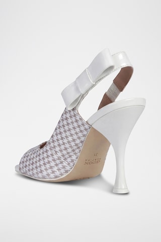 Sandales à talons en cuir Elisangel - Gris