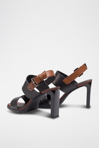 Sandales à talons en cuir Jenieve - Noir