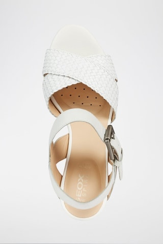Sandales compensées en cuir Yulimar Blanc