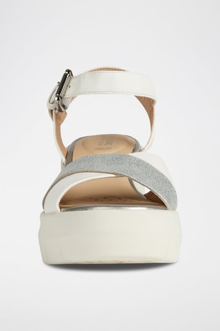 Sandales compensées Torrence Blanc