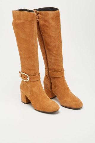 Bottes en nubuck Eleana Camel