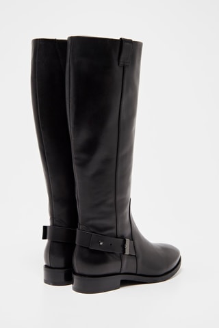 Bottes en cuir Brogue Noir
