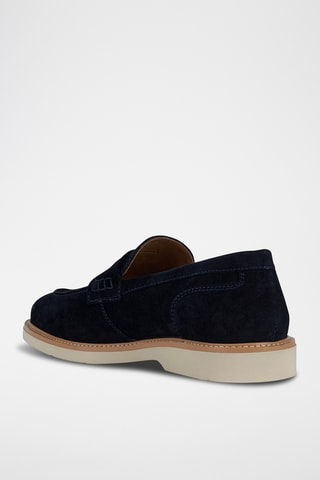 Mocassins en nubuck Gubbio - Bleu marine