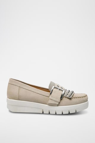 Mocassins en nubuck Wimbley - Taupe
