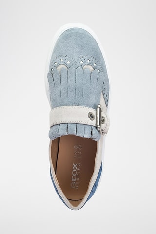 Mocassins plateformes en nubuck Kaula - Ecru et vert d’eau