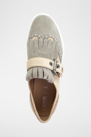 Mocassins plateformes en nubuck Kaula - Beige et gris foncé
