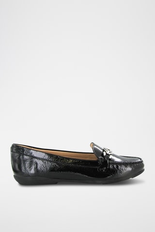 Mocassins en cuir verni Annytah - Noir