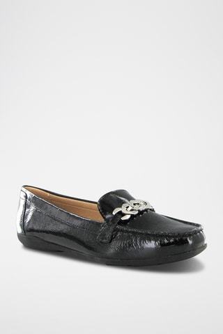 Mocassins en cuir verni Annytah - Noir