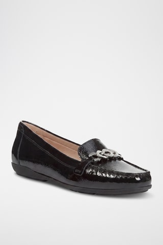 Mocassins en cuir verni Annytah - Noir