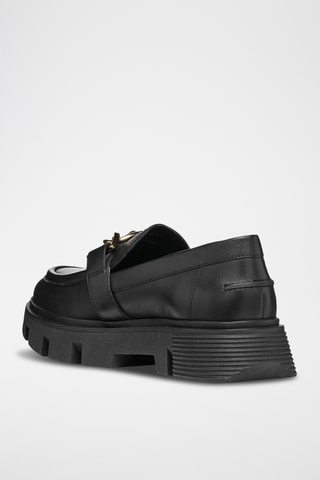 Mocassins plateformes en cuir Vilde - Noir