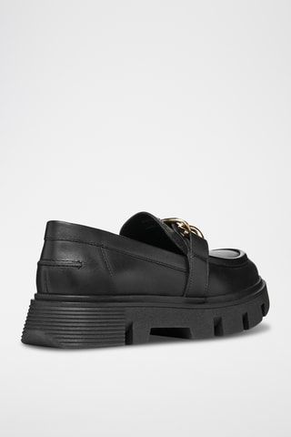 Mocassins plateformes en cuir Vilde - Noir