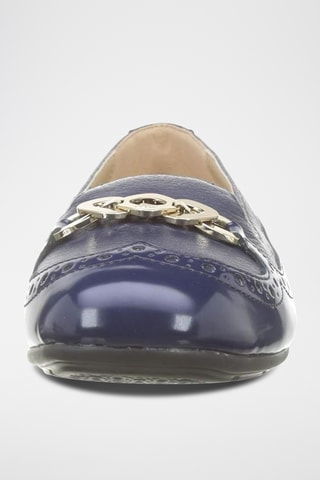 Mocassins en cuir Annytah - Bleu marine
