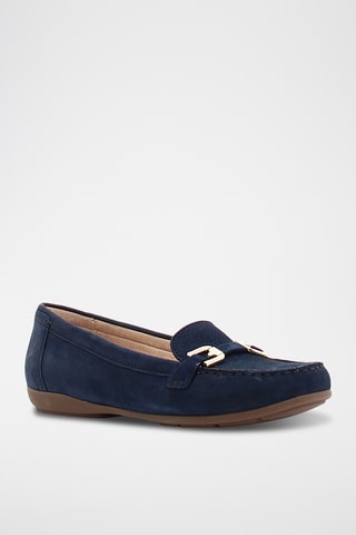 Mocassins en nubuck Annytah - Bleu nuit