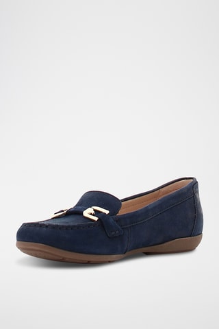 Mocassins en nubuck Annytah - Bleu nuit