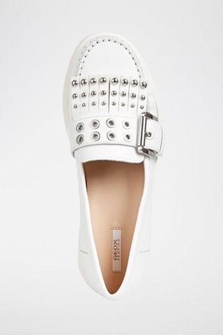 Mocassins compensés en cuir nappa Wimbley - Blanc 
