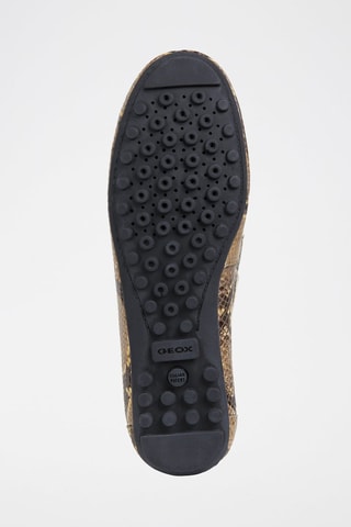 Mocassins en cuir Leelyan Ocre et doré