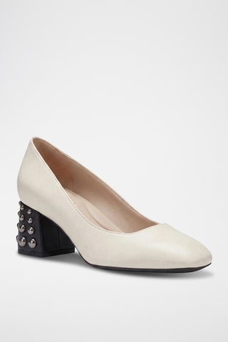 Escarpins en cuir Seyla - Ecru