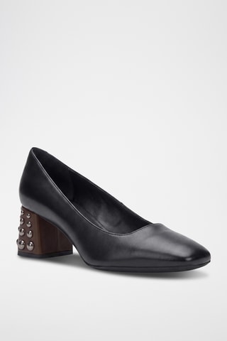 Escarpins en cuir Seyla - Noir