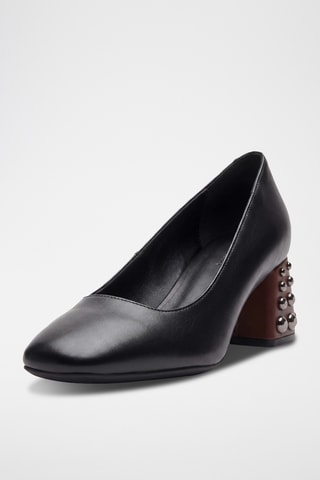 Escarpins en cuir Seyla - Noir