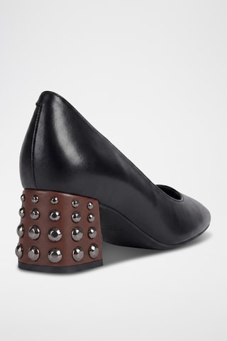 Escarpins en cuir Seyla - Noir