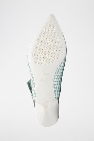 Escarpins en cuir Elisangel - Vert d’eau et blanc