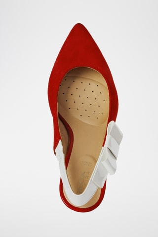 Escarpins en cuir Elisangel - Rouge et blanc