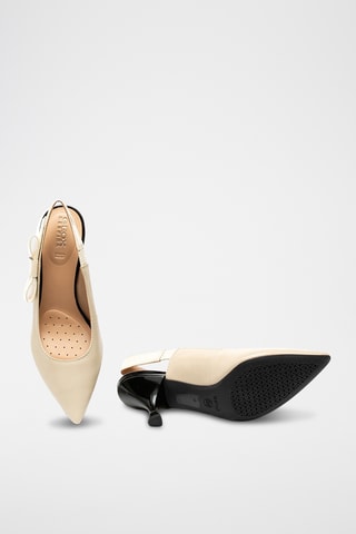 Escarpins en cuir Elisangel - Beige