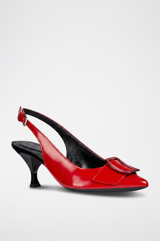 Escarpins en cuir verni Elisangel - Rouge