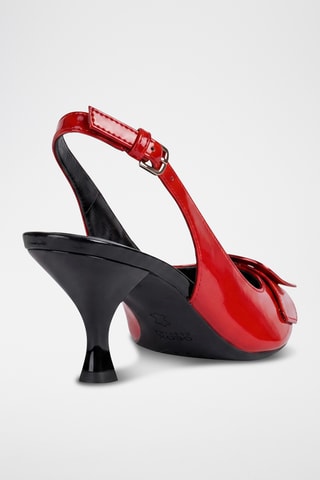 Escarpins en cuir verni Elisangel - Rouge