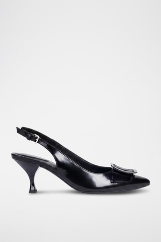 Escarpins en cuir verni Elisangel - Noir