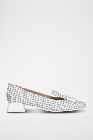 Ballerines en cuir Vivyanne - Gris clair