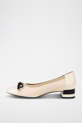 Ballerines en cuir nappa Chloo - Ecru