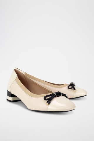 Ballerines en cuir nappa Chloo - Ecru