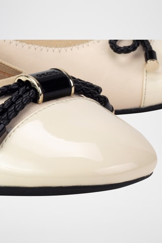 Ballerines en cuir nappa Chloo - Ecru