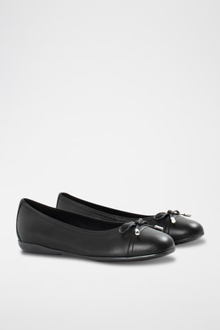Ballerines en cuir Annytah - Noir