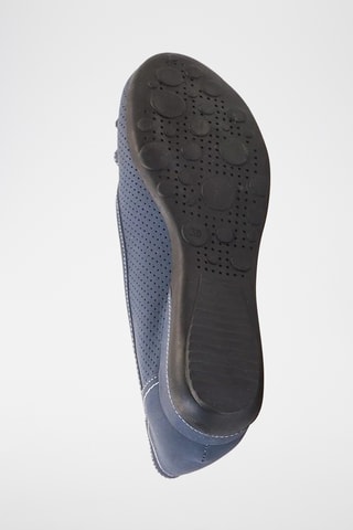 Ballerines en cuir Annytah - Bleu marine