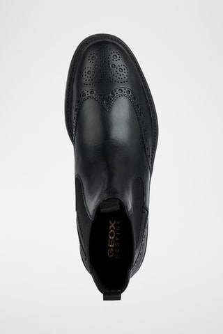 Boots Chelsea en cuir Tiberio - Noir