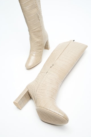 Bottes en cuir Pheby - Beige