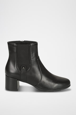 Bottines en cuir - Noir